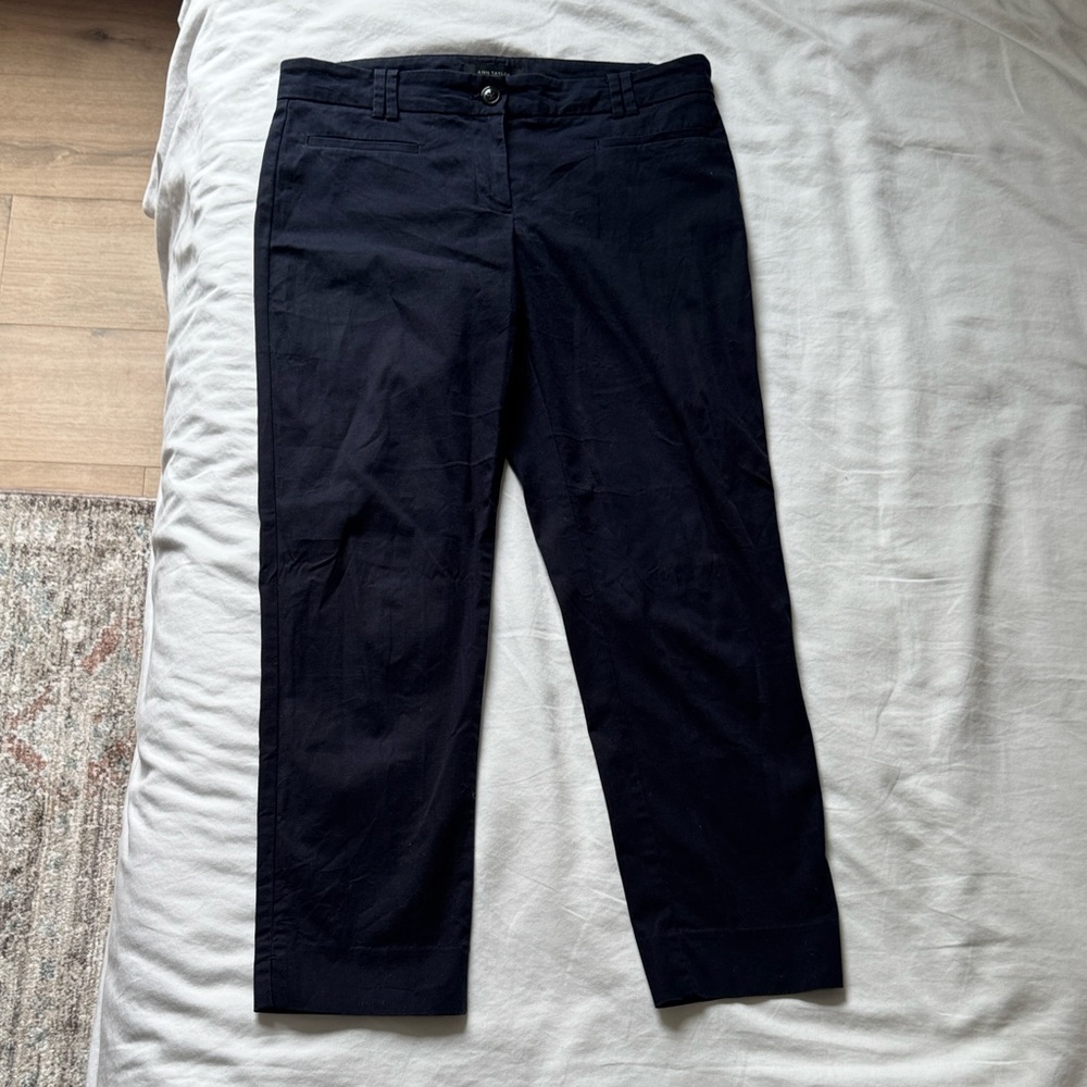 Ann Taylor Women's Dark Gray Cropped Pants